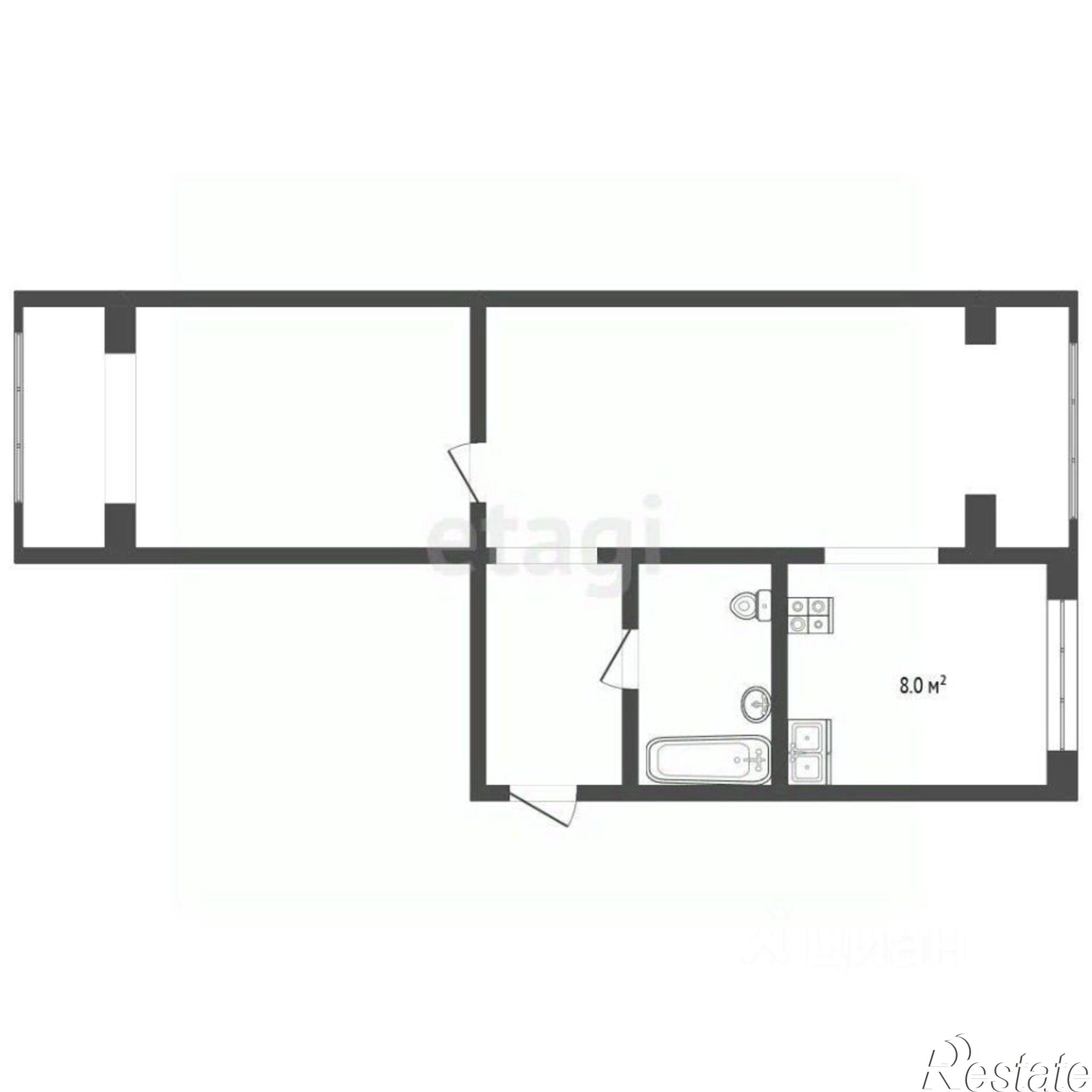 Сдать квартиру за 35 000 рублей на улица Марцинкевича, 55А