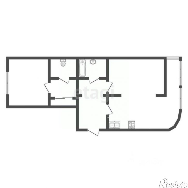 2-комн квартира проспект Победы, 77/1,  д. 77/1