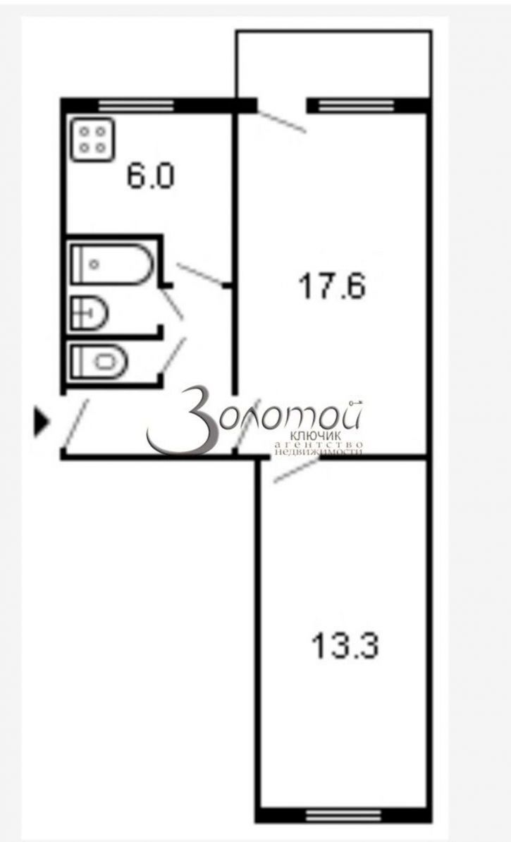 2-комн квартира Губина Андрея ул, 62