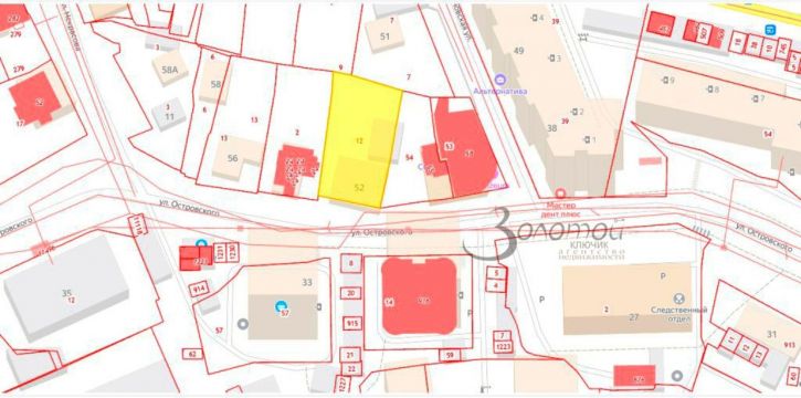 Земельный участок Островского ул, 52