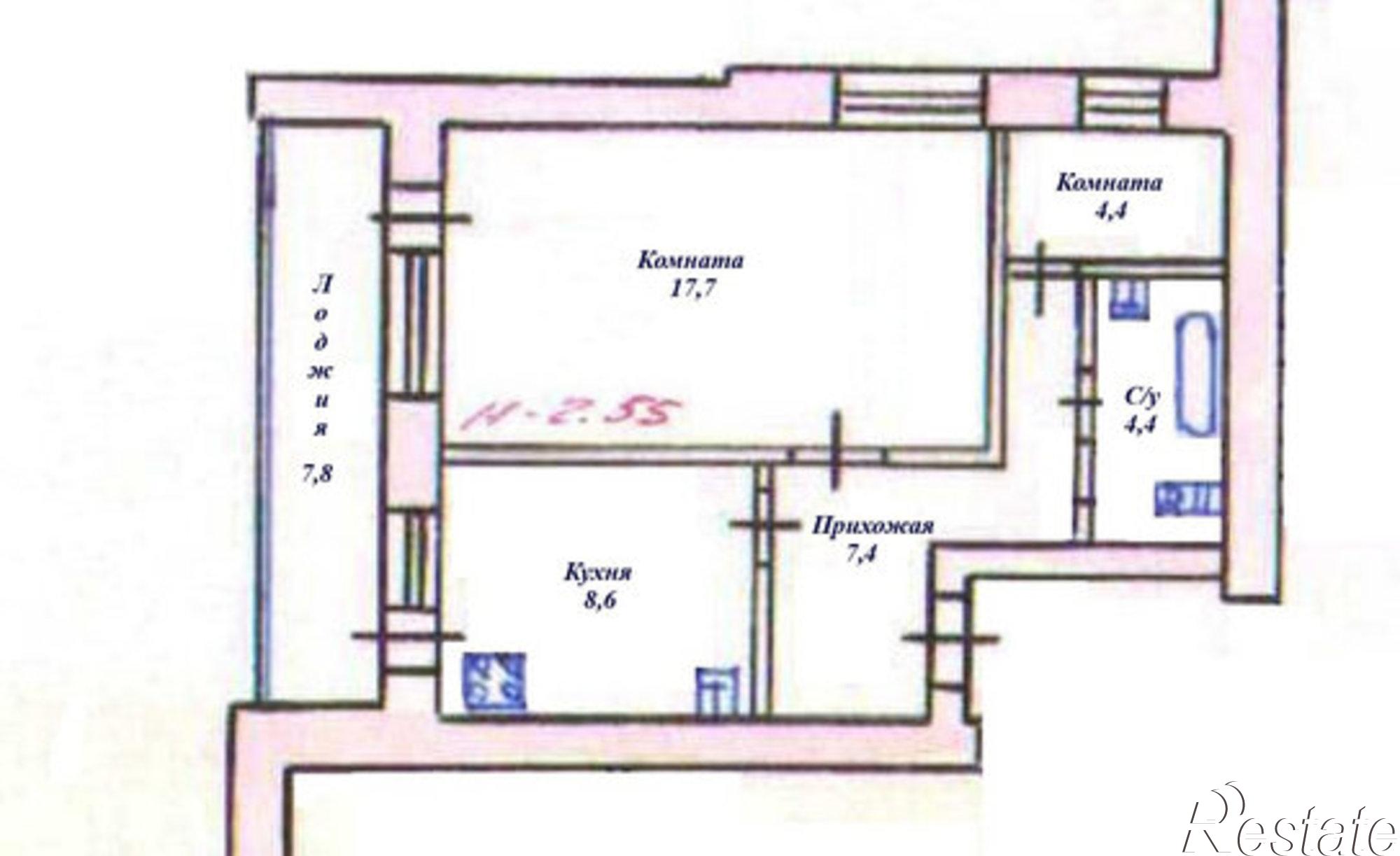 Купить квартиру за 7 200 000 рублей на улица Пушкина, 93