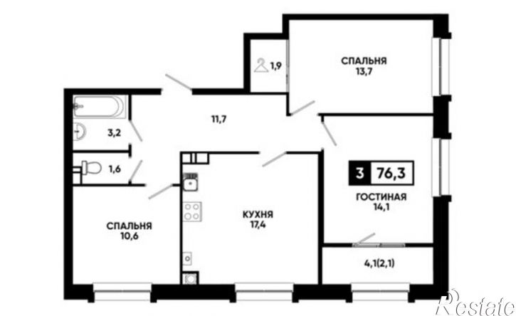 3-комн квартира ул Катыхина, 183 13,  д. 183 13,  к. 13