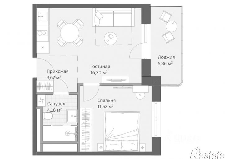 2-комн квартира в новом доме улица Авиации, 2,  д. 2
