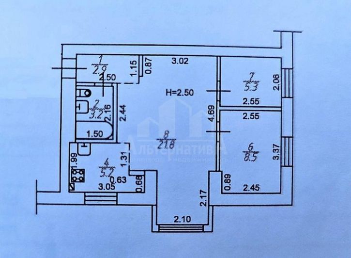 3-комн квартира Цандера проезд