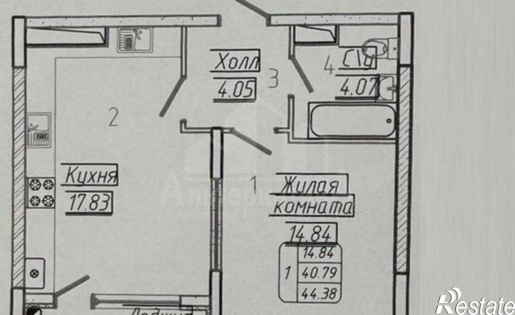 1-комн квартира ул Ленинградская, 77,  д. 77