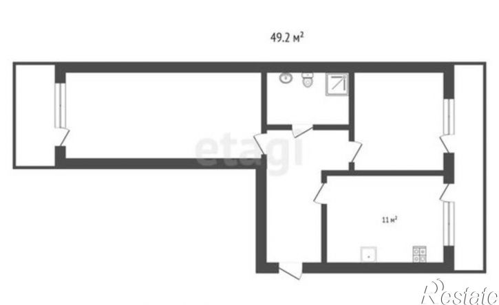2-комн квартира Западная улица, 36,  д. 36