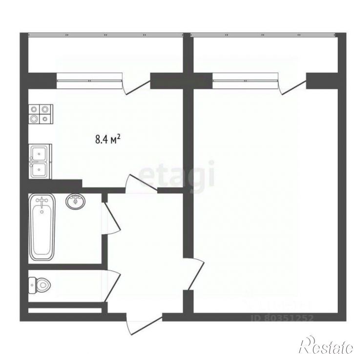 1-комн квартира ул Кирова, 27,  д. 27