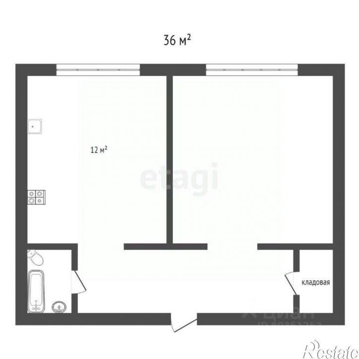 1-комн квартира ул Азербайджанская, 30,  д. 30