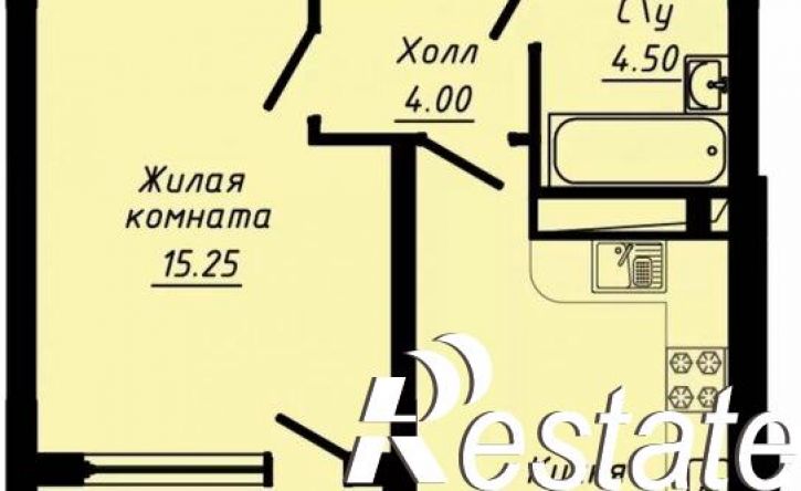 1-комн квартира улица 40 лет Октября, 37,  д. 37